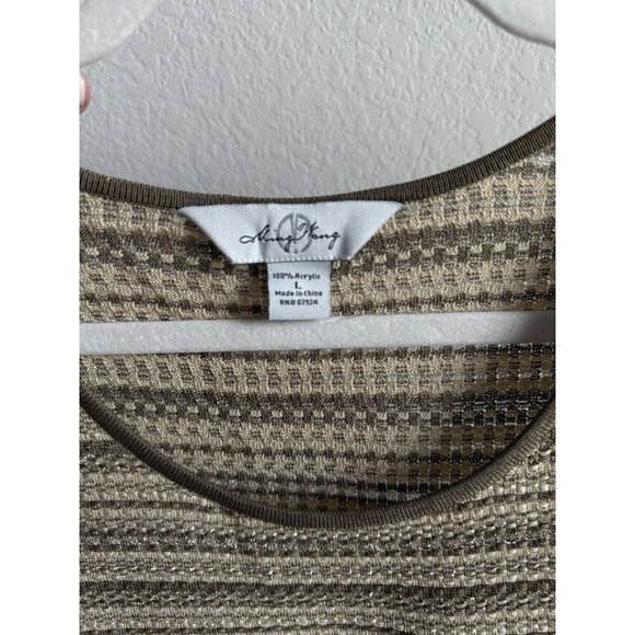 Ming Wang 2pc Cami Pant Set Women’s Large Light‎ Brown Acrylic Stretchy Comfort - Picture 14 of 14